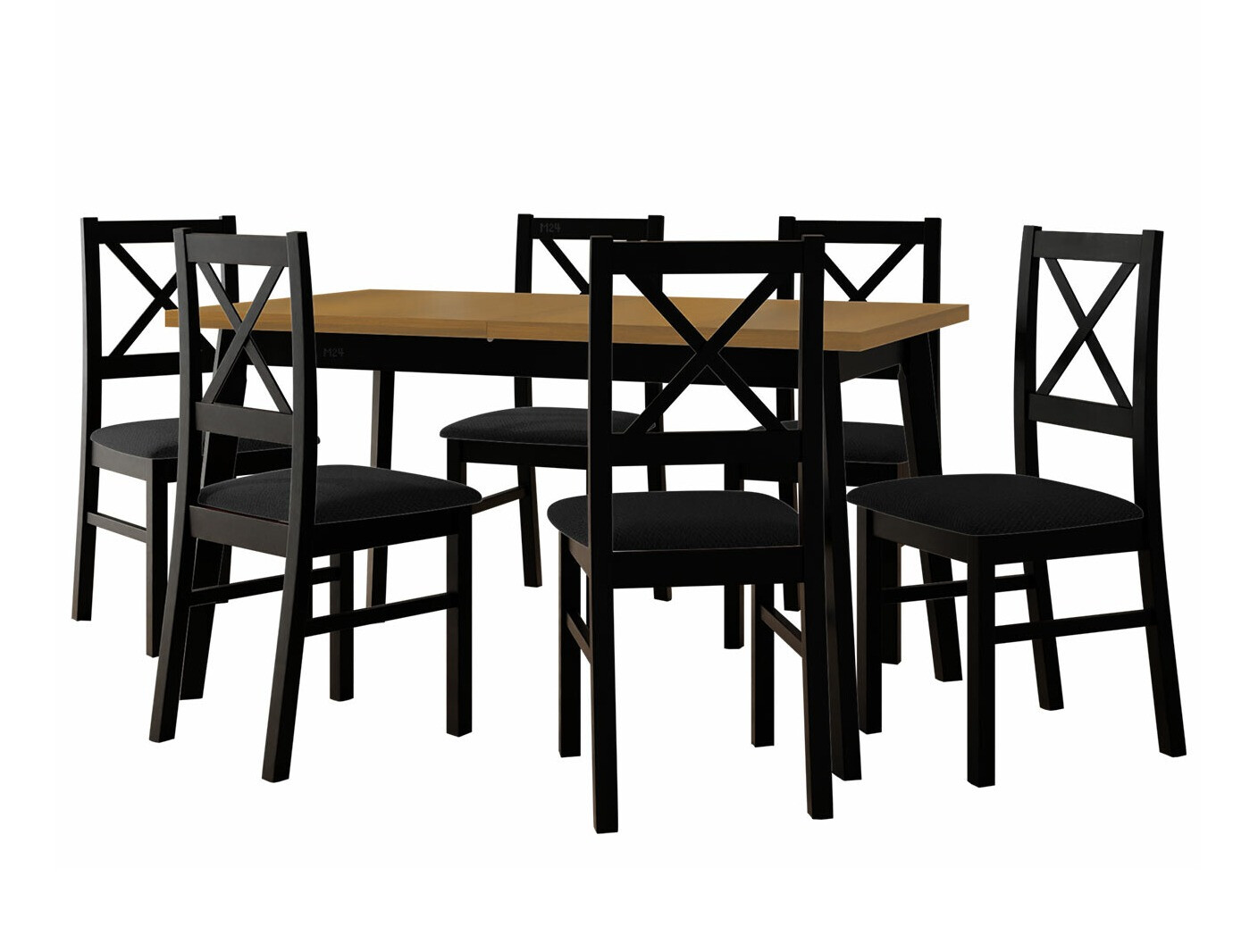 Dining set Victorville 295 (Grandson oak + Black)