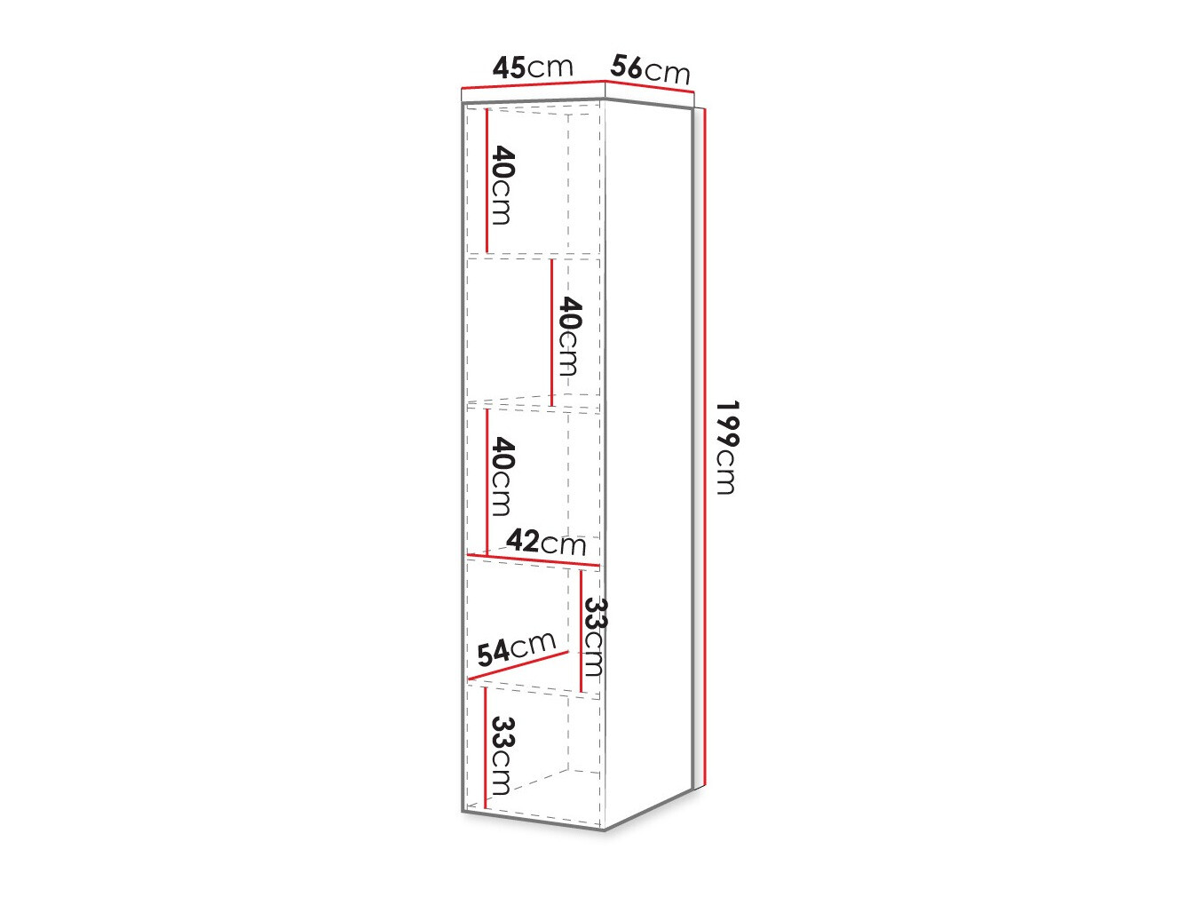 Bookcase Dicto II (Black)