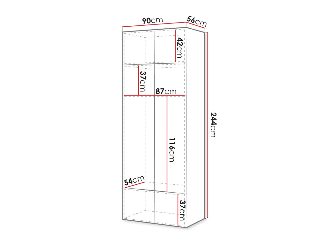 Wardrobe Dicto (White)