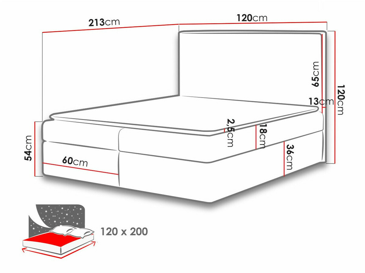 Continental bed Butyrum (Muna 05)