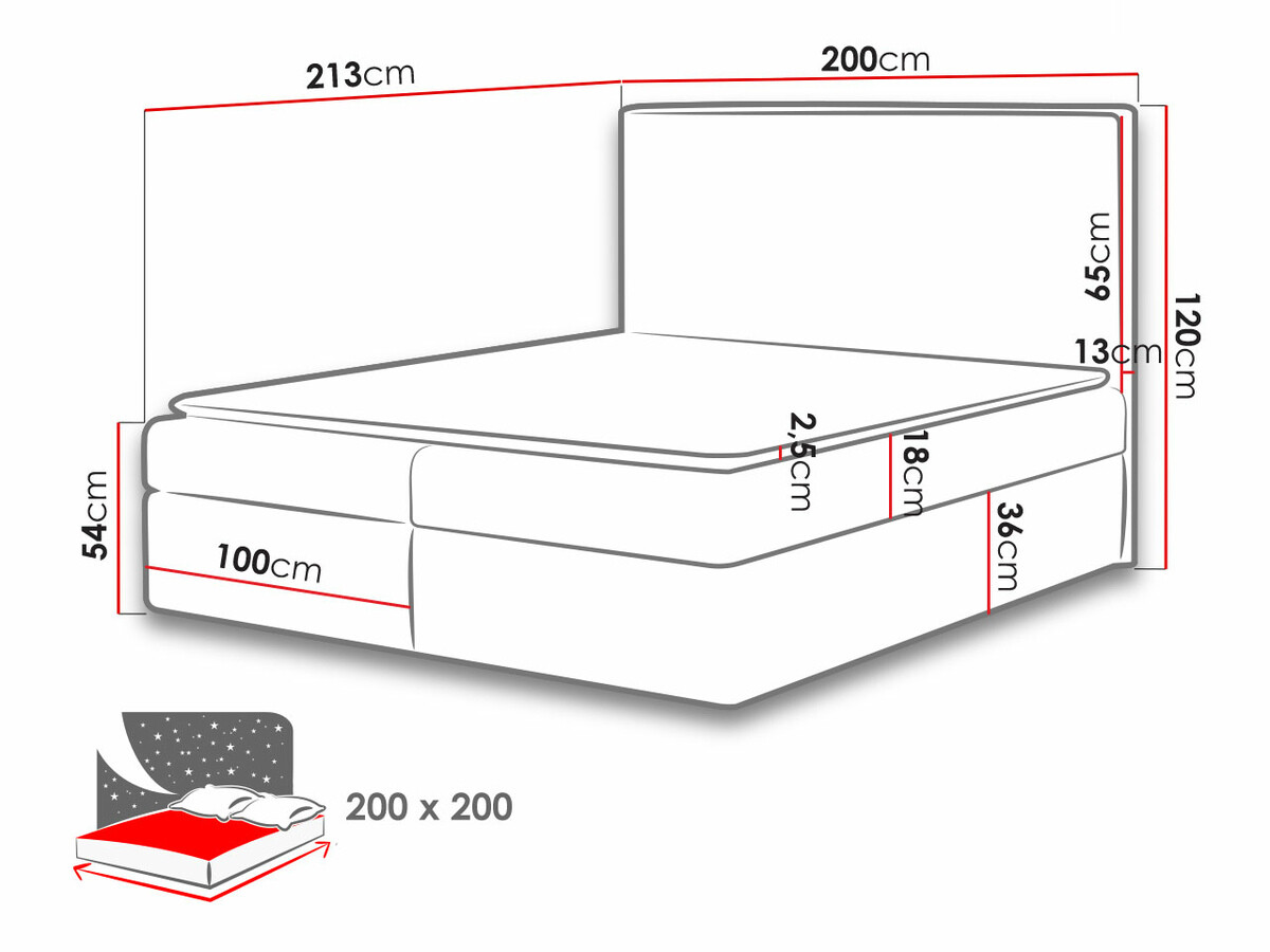 Continental bed Butyrum (Muna 08)