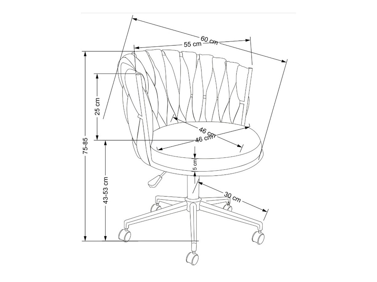 Office chair Houston 1406 (Pink)