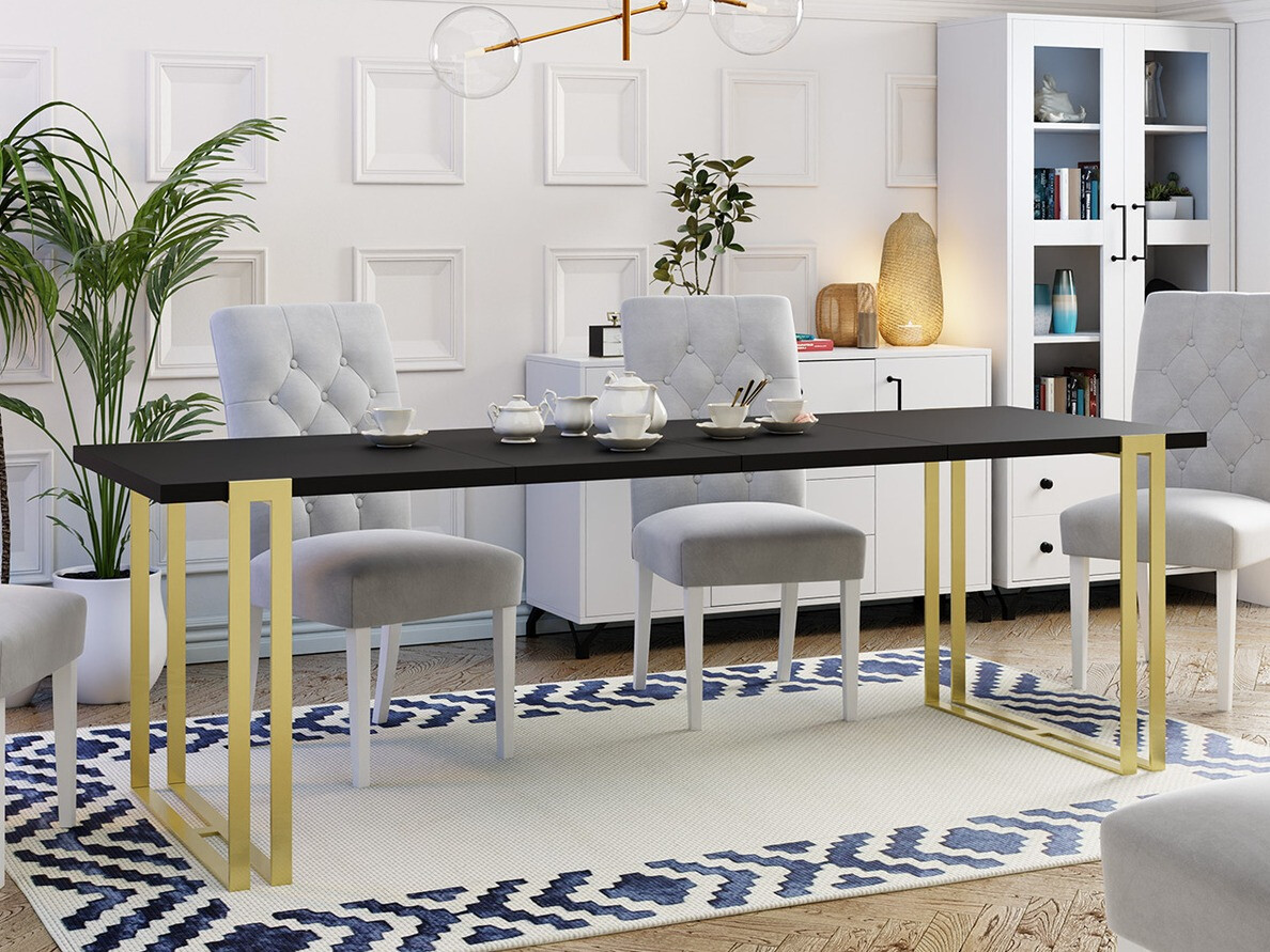 Table Comfivo Sors (Black + Golden)