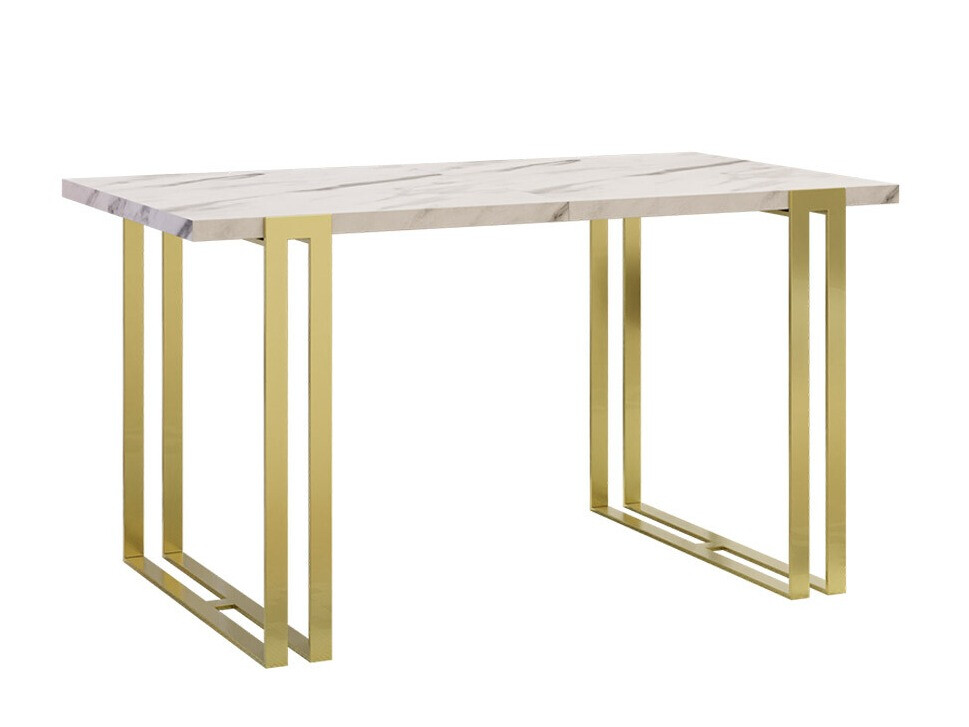 Table Comfivo Sors (White Marmuro + Golden)