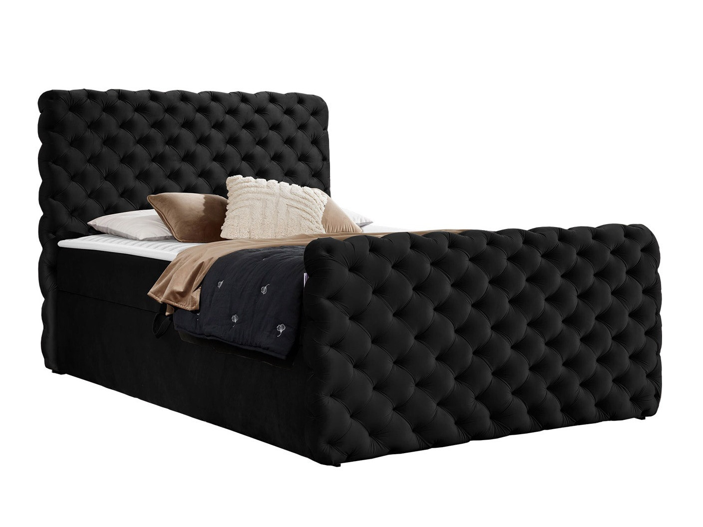 Continental bed Baltimore 186 (Velluto 20)