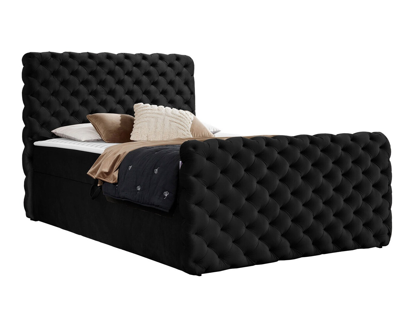 Continental bed Baltimore 186 (Velluto 20)