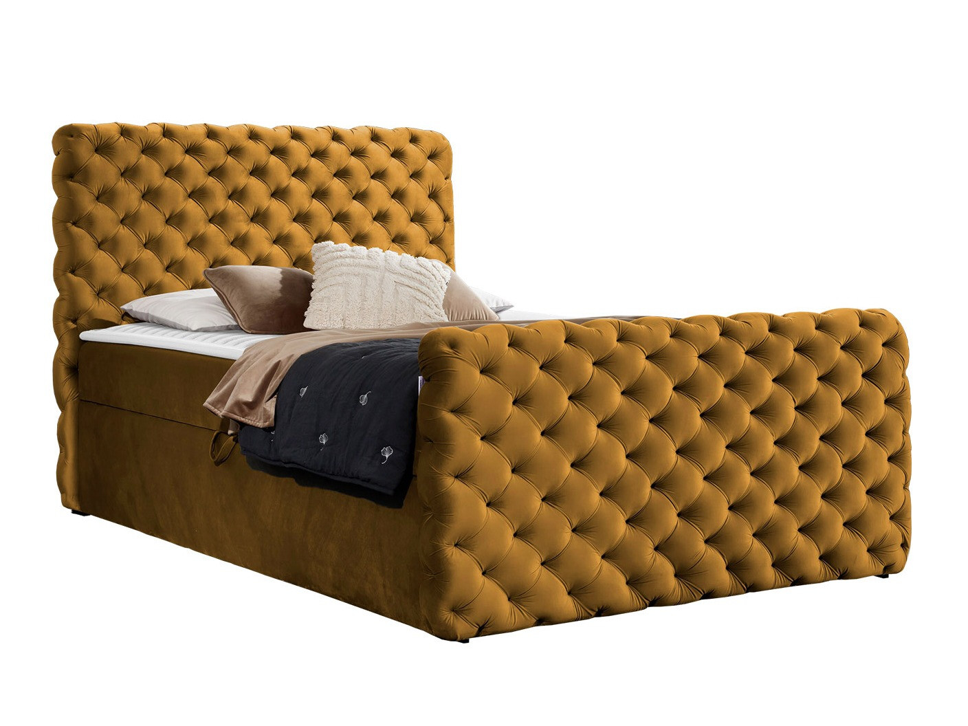 Continental bed Baltimore 186 (Velluto 8)