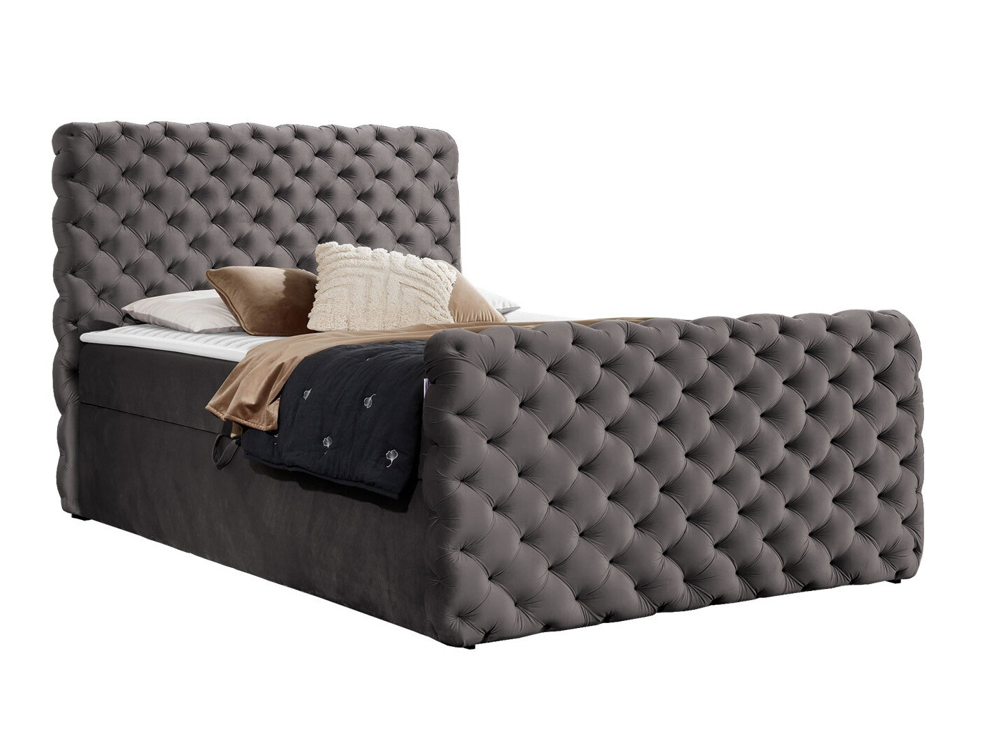 Continental bed Baltimore 186 (Velluto 17)
