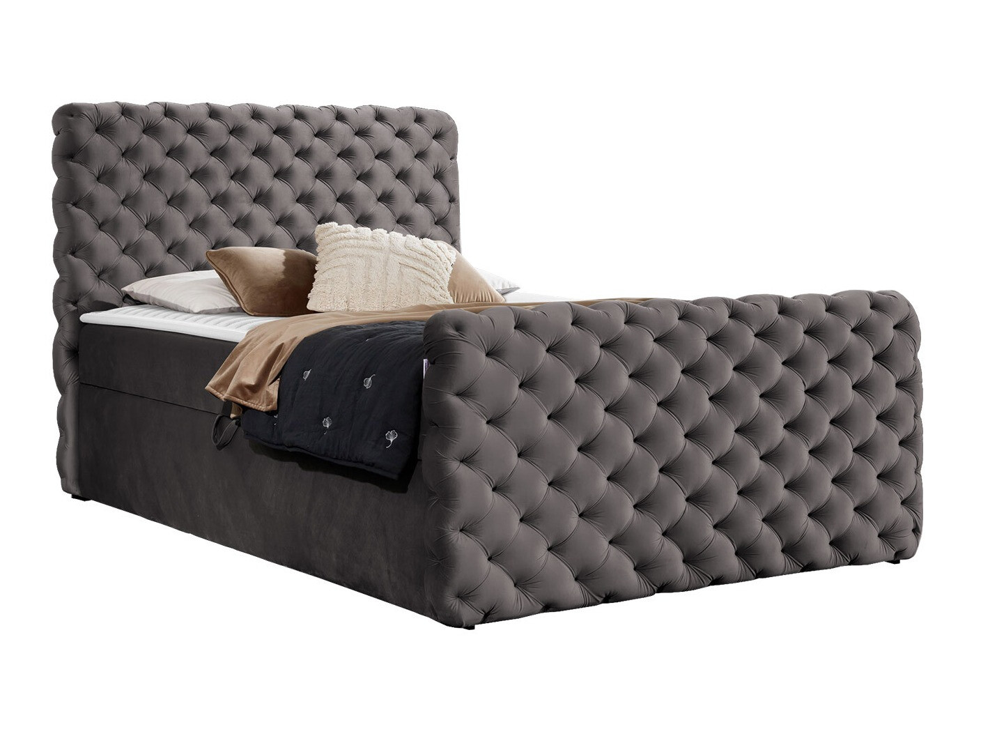 Continental bed Baltimore 186 (Velluto 17)