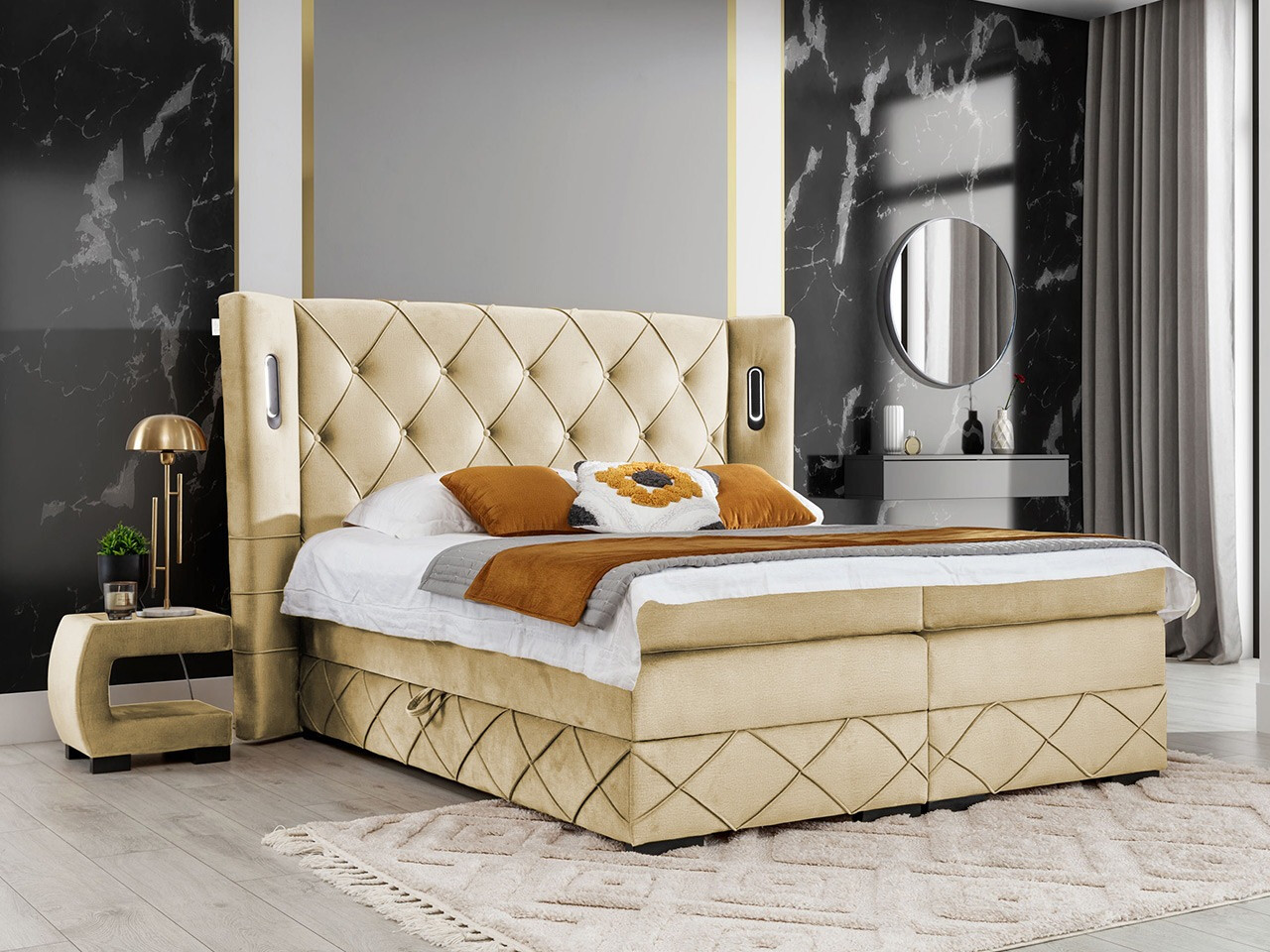 Continental bed Historia (Kameleon 04)