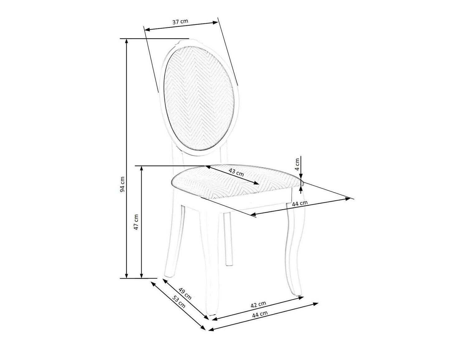 Chair Houston 986 (Black + Beige)