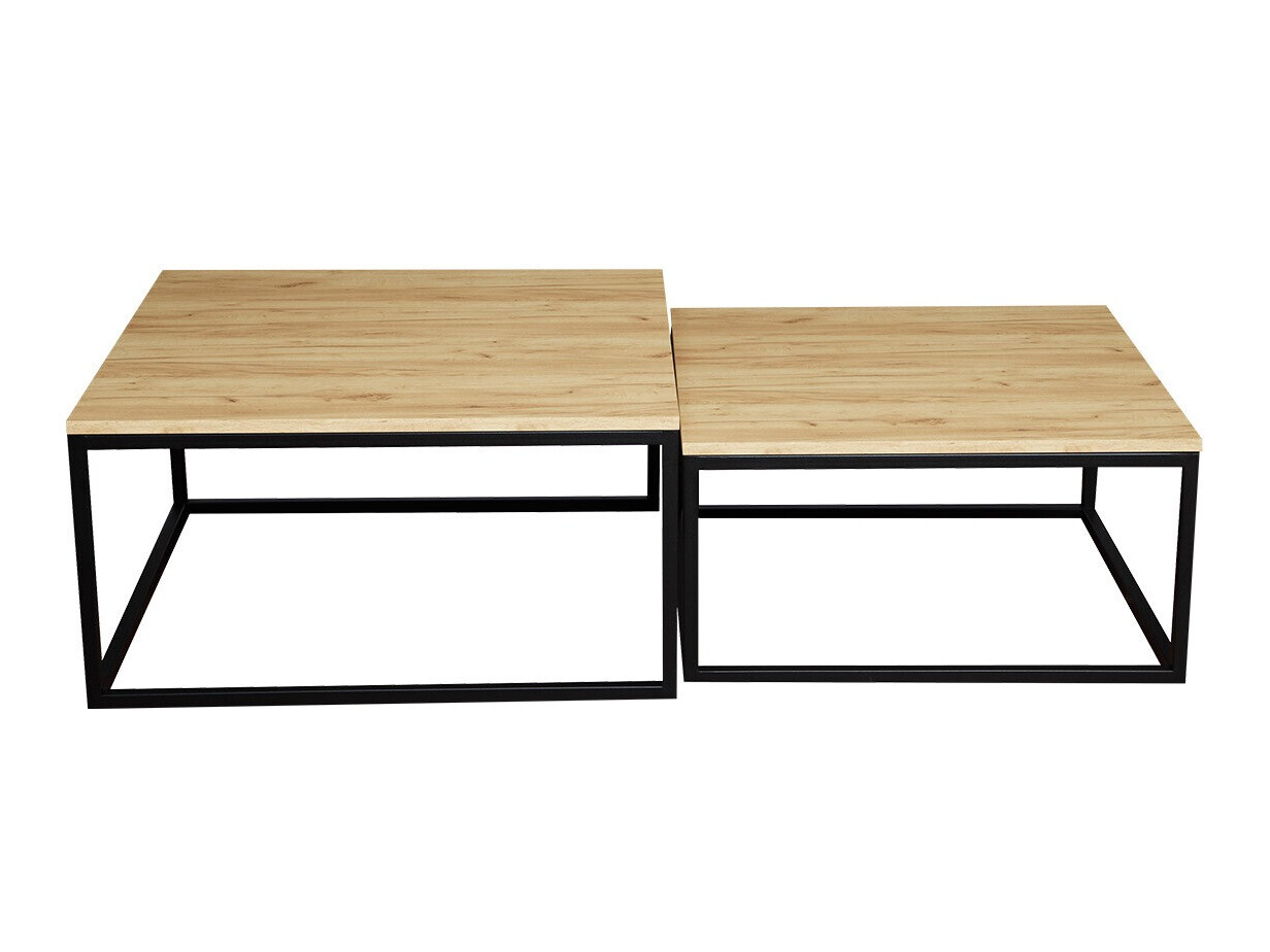 Coffee table set Oswego 101 (Craft oak + Black)