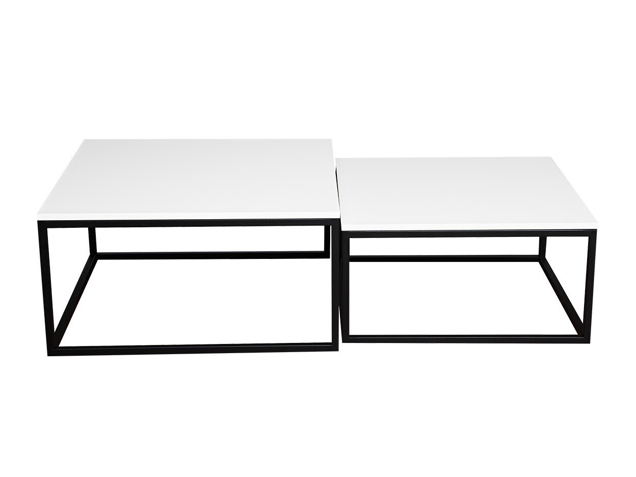 Coffee table set Oswego 101 (White + Black)
