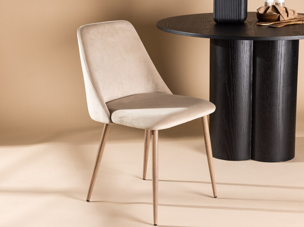 Chair Dallas 3886 (Beige + Nut)