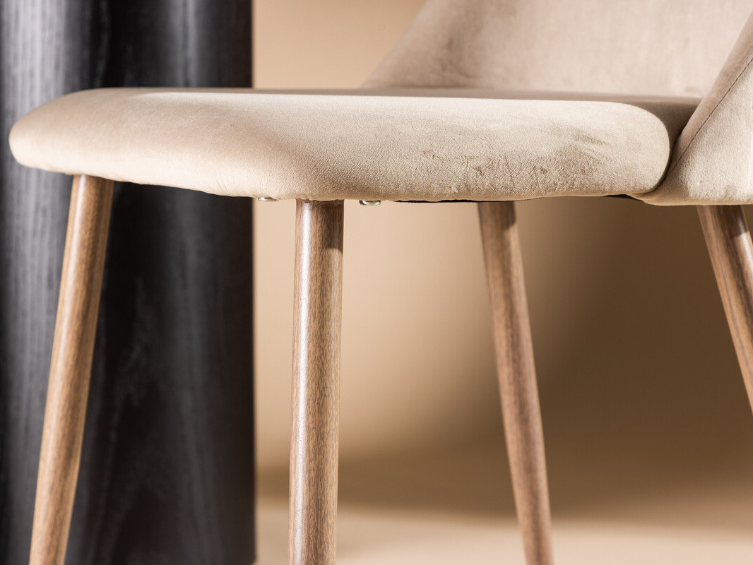 Chair Dallas 3886 (Beige + Walnut)