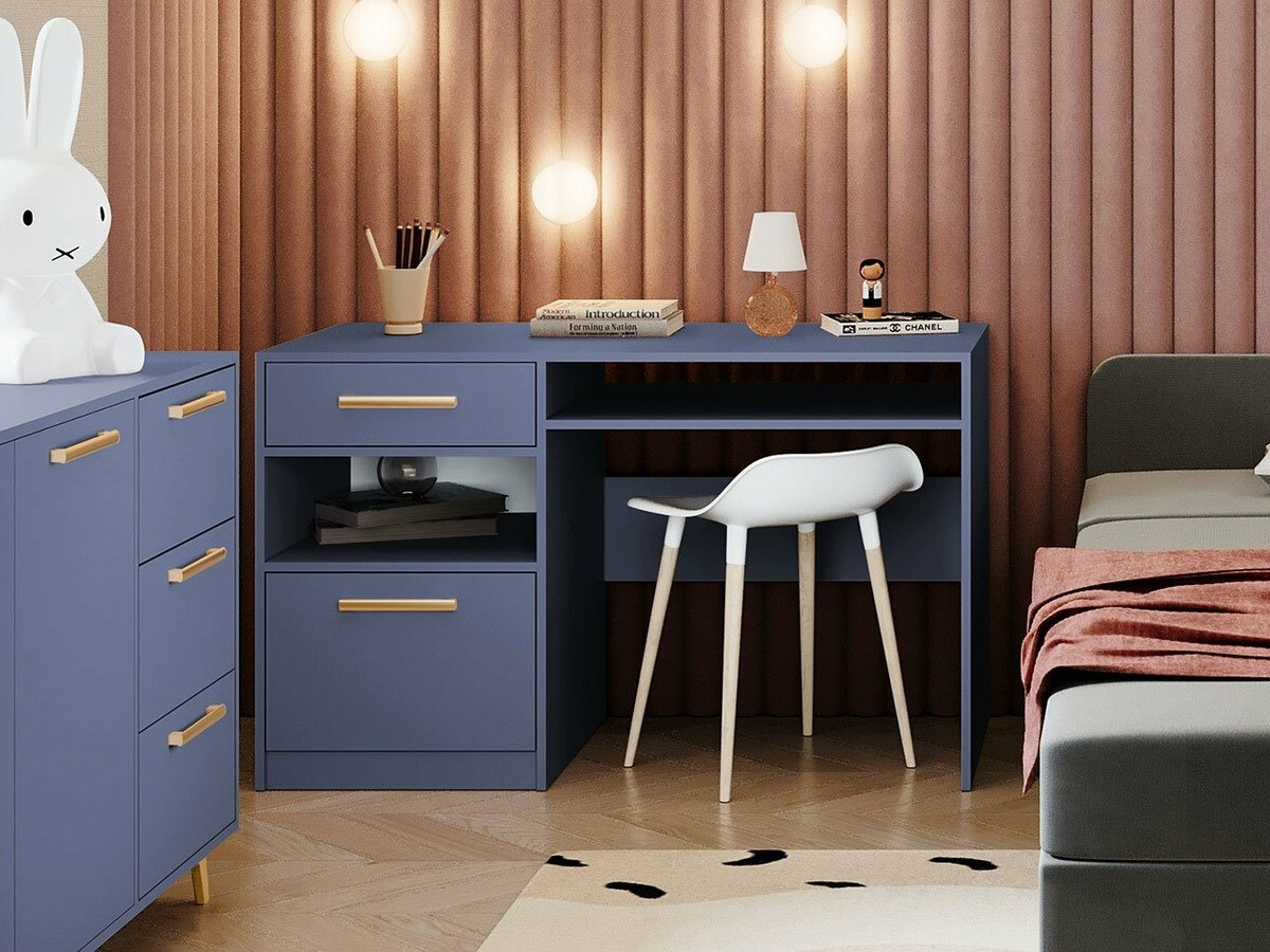 Desk Rosa (Blue + Golden)