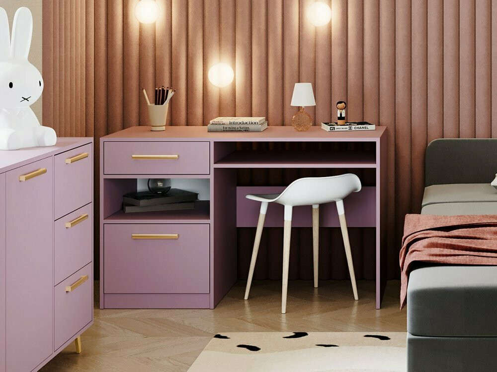 Desk Rosa (Purple + Golden)