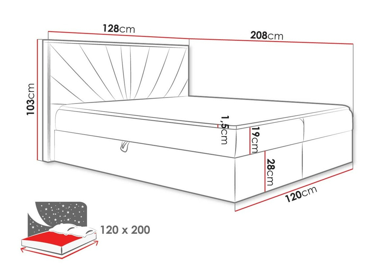 Continental bed Navis (Faro 14)