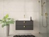 Wall-mounted bathroom cabinet for washbasin Orlvera 102 (Grey)