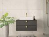 Wall-mounted bathroom cabinet for washbasin Orlvera 102 (Grey)