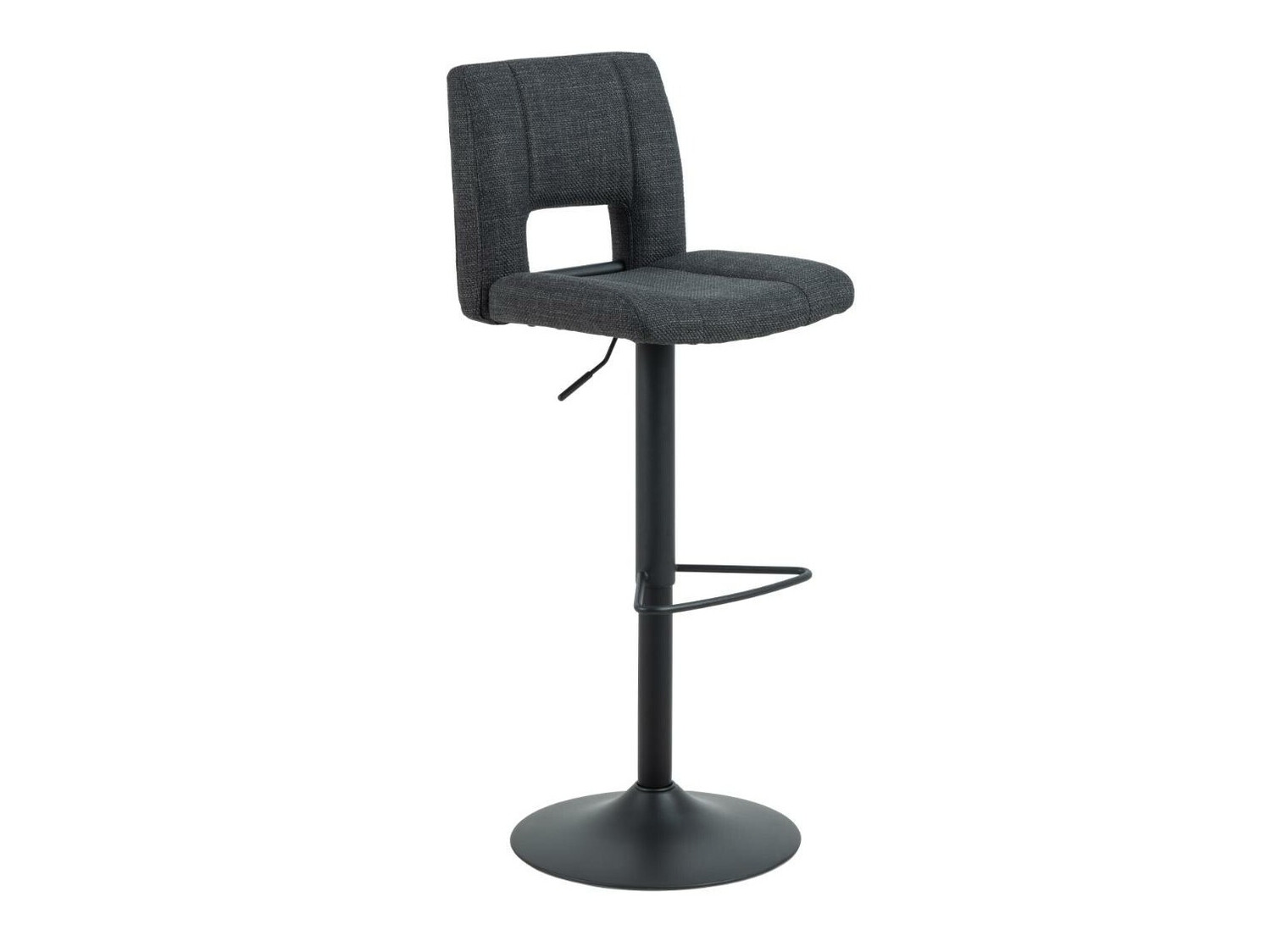 Counter stool Norsica 678 (Dark grey + Black)