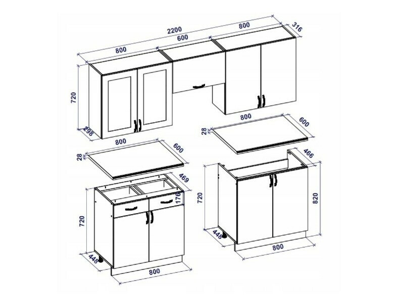 Kitchen set Houston Lumen I