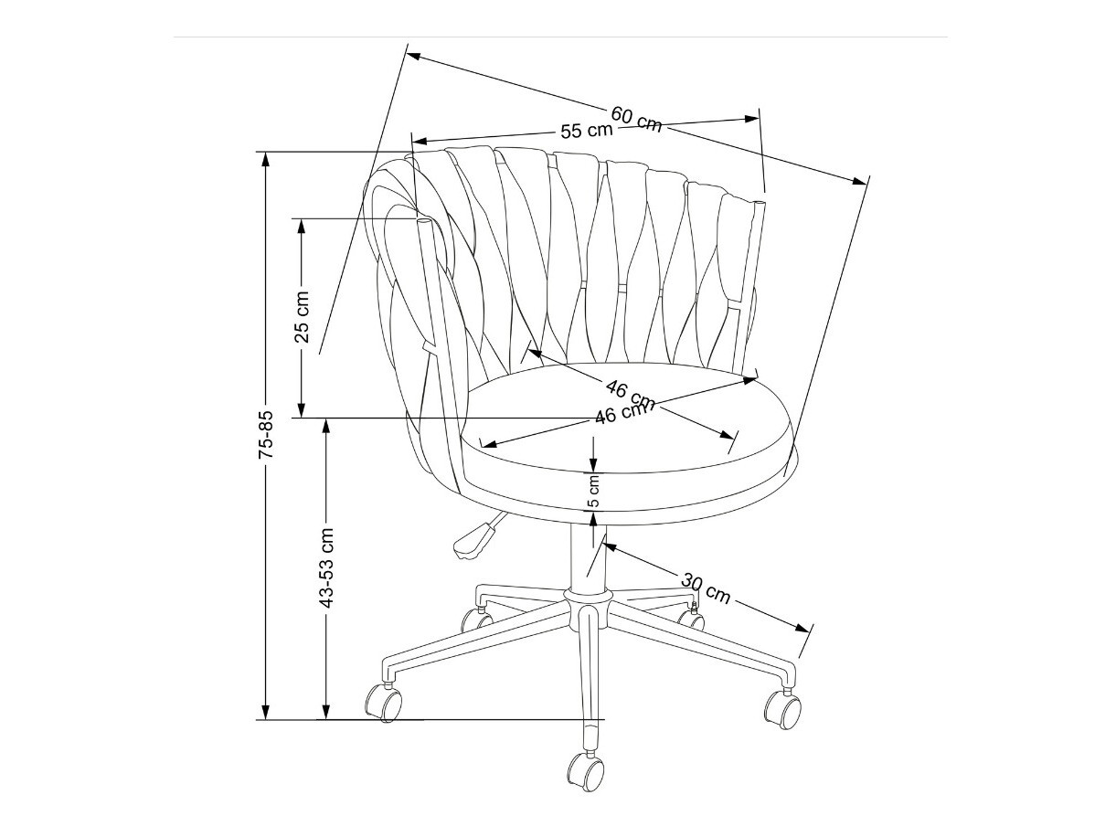 Office chair Houston 1406 (Grey)