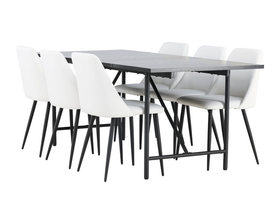 Dining set Dallas 3960 (White + Black)