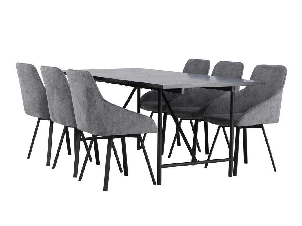 Dining set Dallas 3963 (Grey + Black)