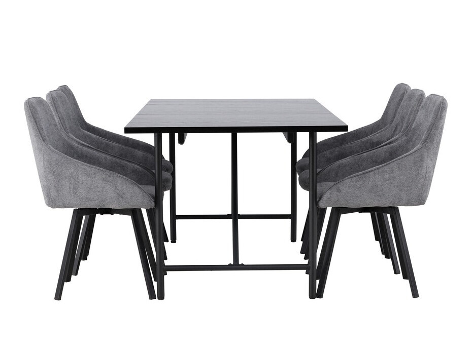 Dining set Dallas 3963 (Grey + Black)