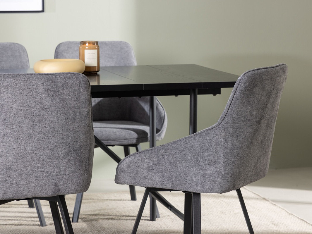 Dining set Dallas 3963 (Grey + Black)