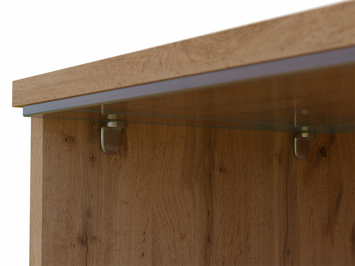 TV stand Scientia (White + Glossy white)