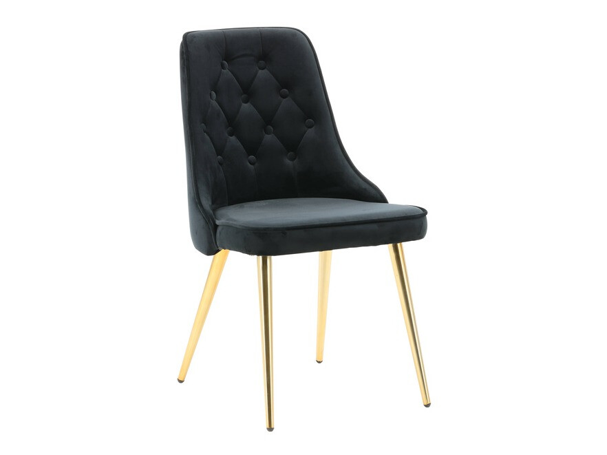 Dining set Dallas 1256 (Black + Golden)