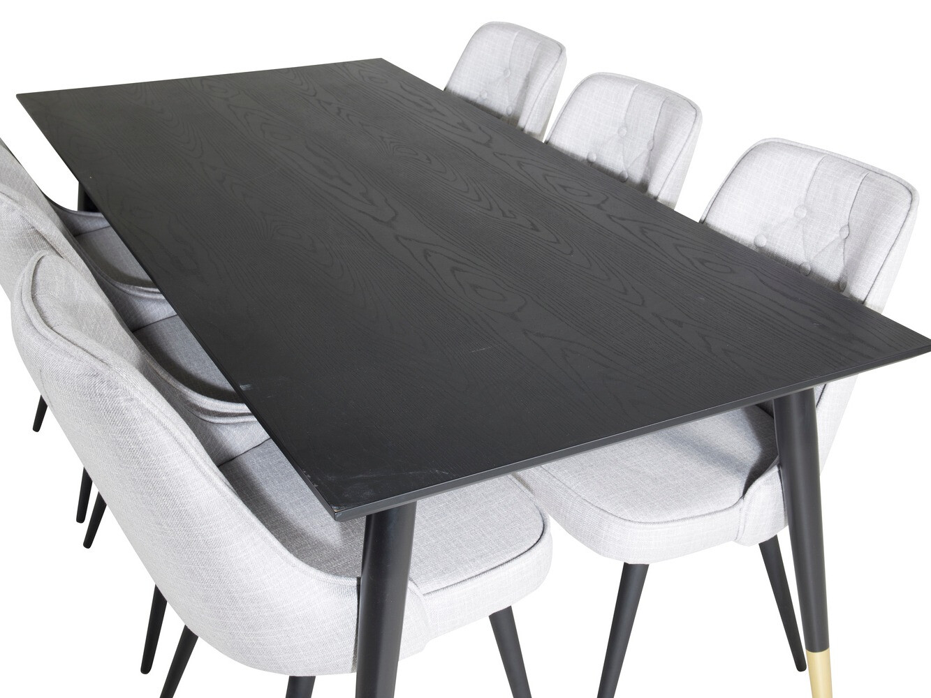Dining set Dallas 1256 (Grey + Black)