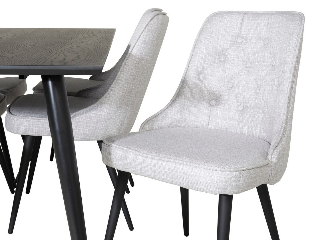 Dining set Dallas 1256 (Grey + Black)