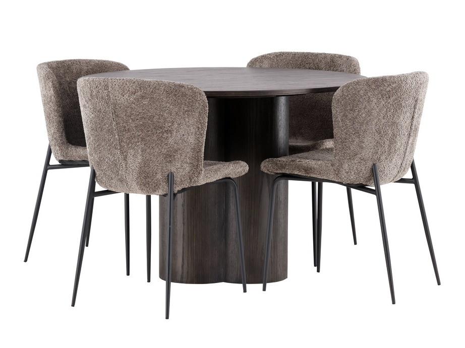 Dining set Dallas 3989 (Brown + Black)