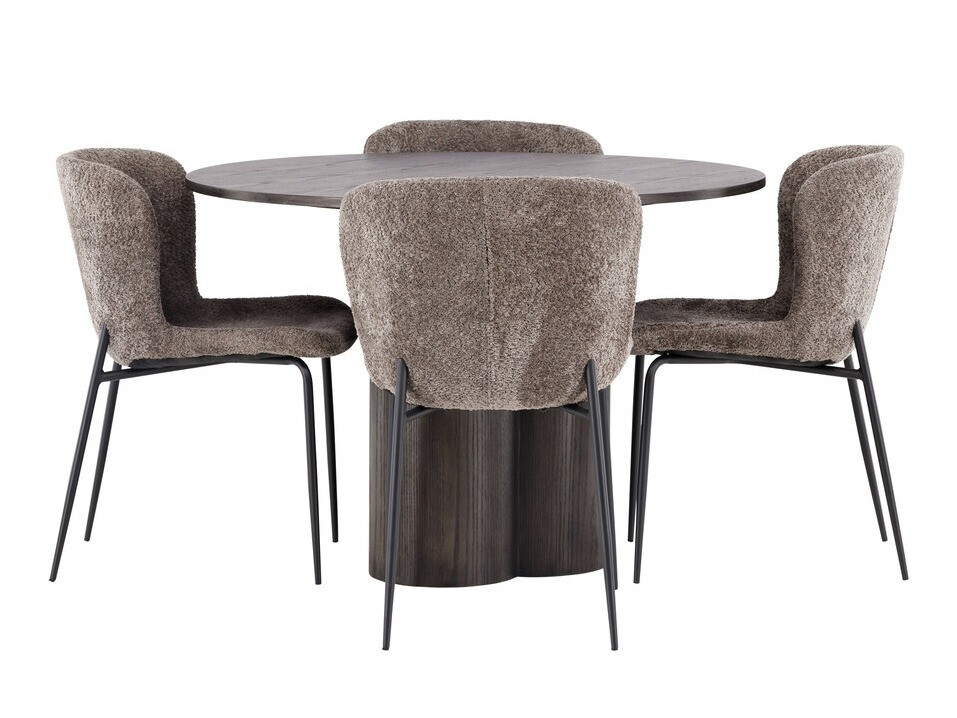 Dining set Dallas 3989 (Brown + Black)