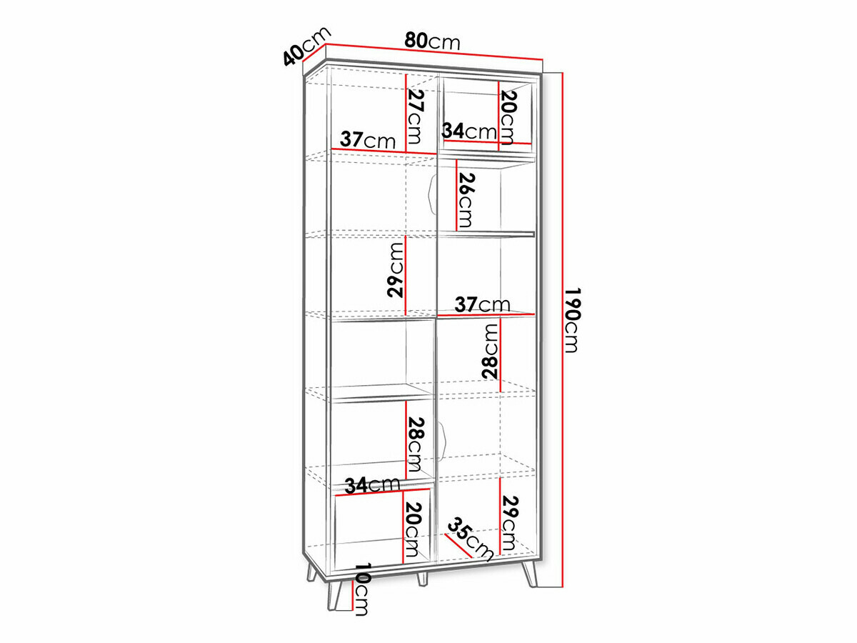 Bookcase Domvera 102
