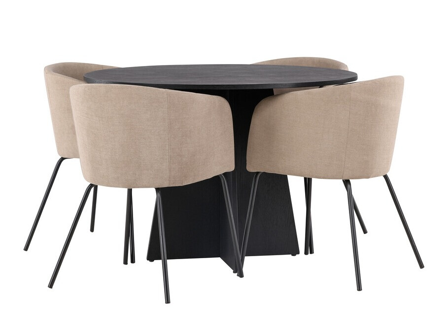 Dining set Dallas 4006 (Beige + Black)
