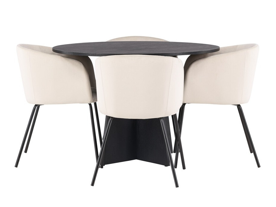 Dining set Dallas 4006 (Cream + Black)