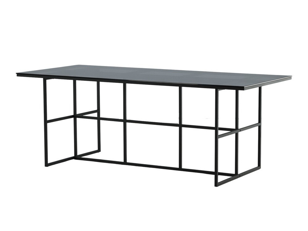 Dining set Dallas 3042 (Dark grey + Black)