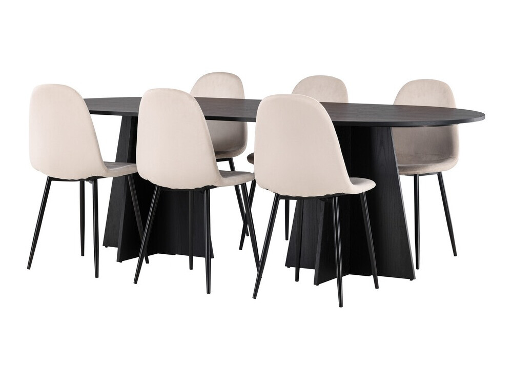 Dining set Dallas 4032 (Beige + Black)