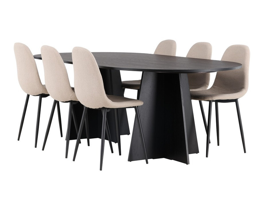 Dining set Dallas 4033 (Beige + Black)