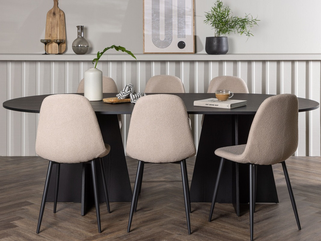 Dining set Dallas 4033 (Beige + Black)