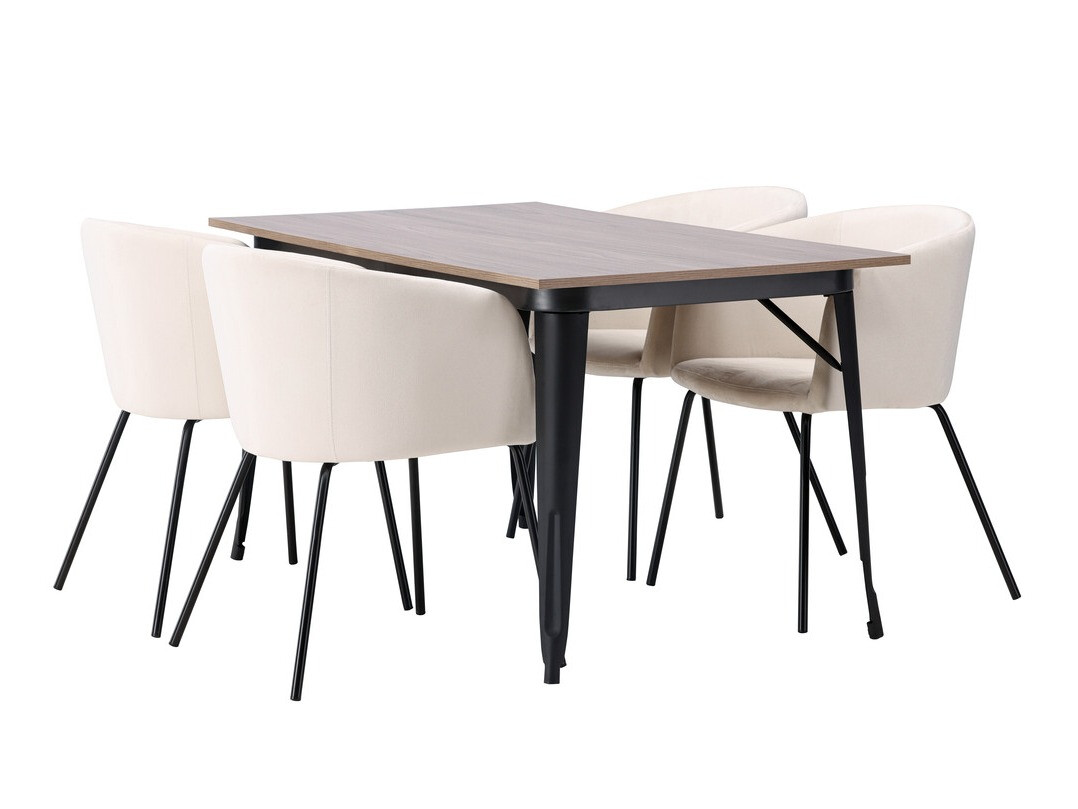 Dining set Dallas 4044 (Cream + Black)