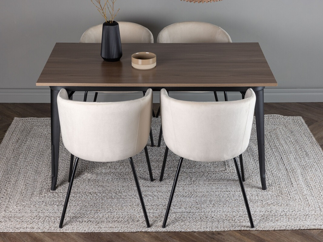 Dining set Dallas 4044 (Cream + Black)