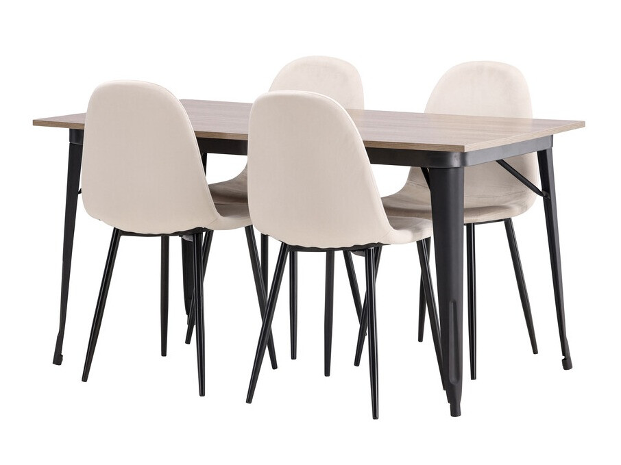 Dining set Dallas 4046 (Beige + Black)