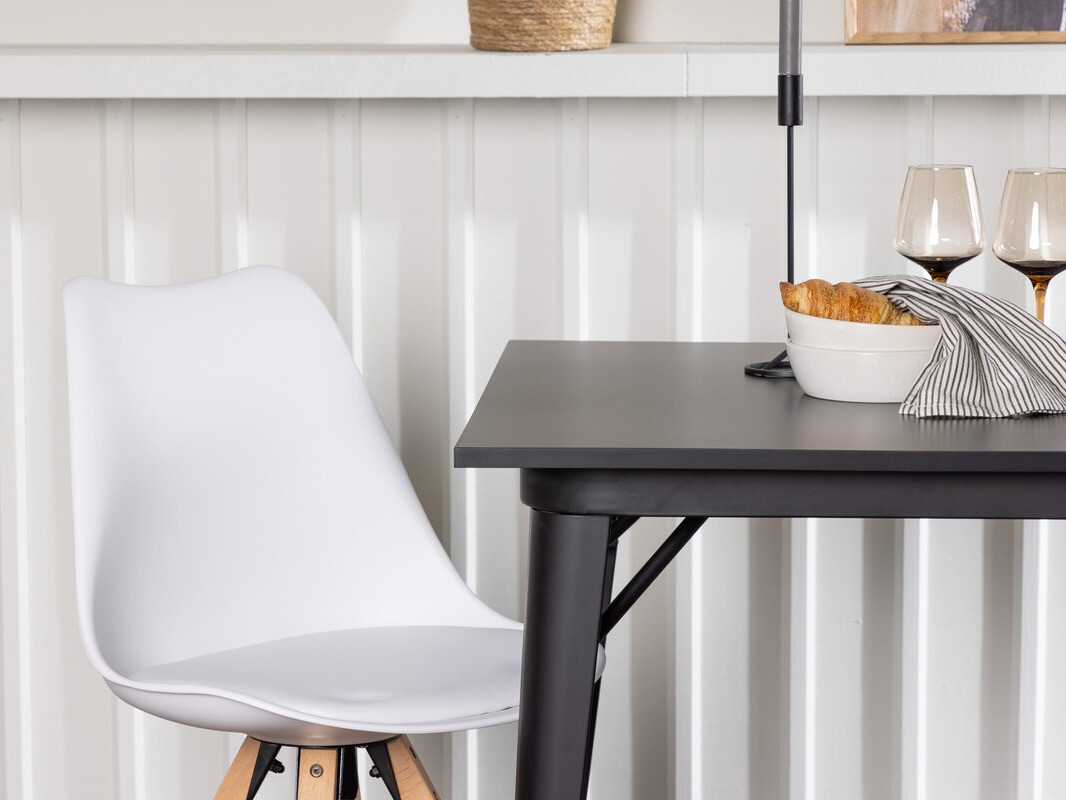 Dining set Dallas 4050 (White + Light wood)