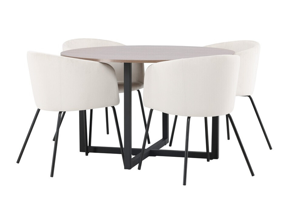Dining set Dallas 4052 (Cream + Black)