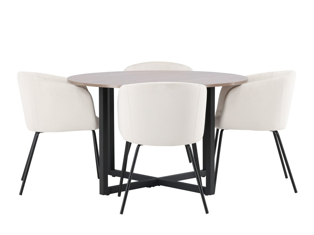 Dining set Dallas 4052 (Cream + Black)